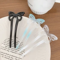 vintage butterfly hair sticks bun hairpins simple gradient u shape hollow hair fork clips for women styling tool accessories