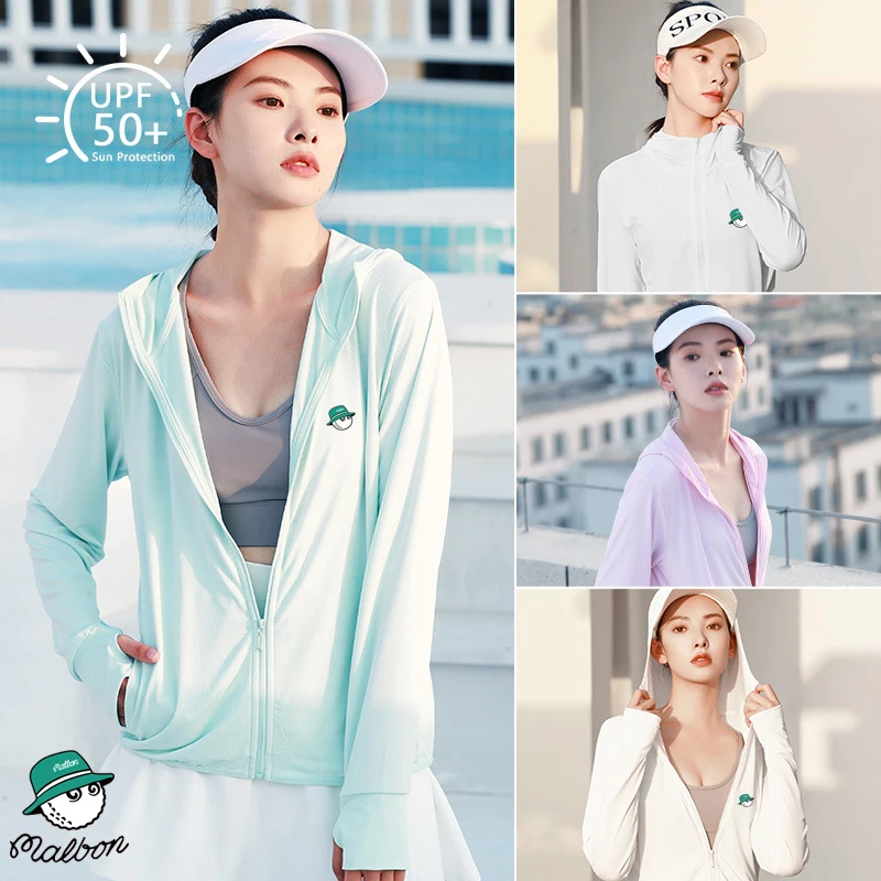 

Mablon Golf Summer Sunscreen Jacket Thin Sunscreen Clothing Women Outdoor Long-sleeved Breathable Quick-drying Sunscreen Clothin