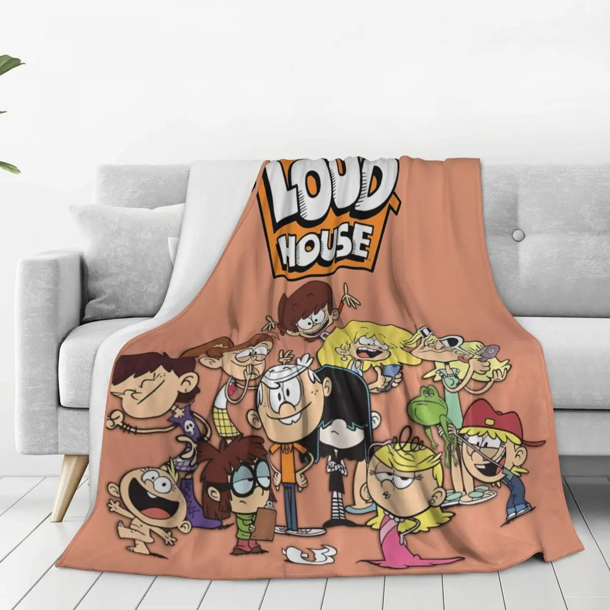 L-Loud House постер фильма одеяло для путешествий и офиса фланелевое гостиной теплое