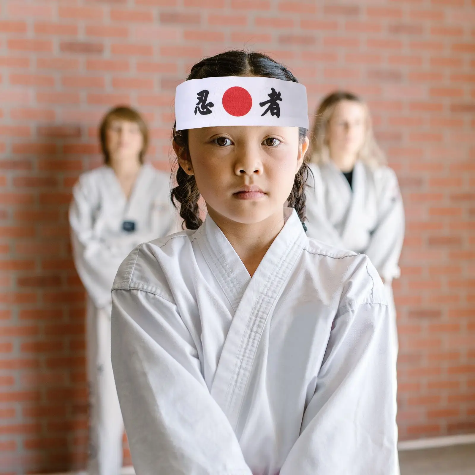 Спортивная повязка на голову для суши шеф-повара белая ободок волос в стиле