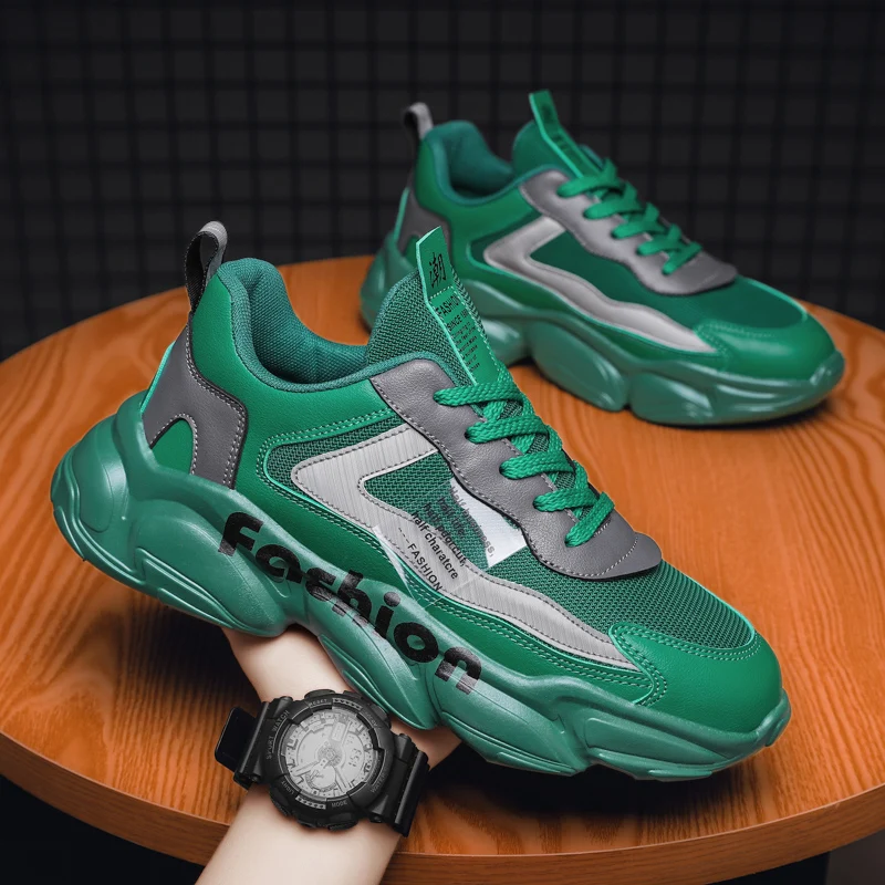 

Мужская повседневная обувь 2022 Four Seasons Новая мужская обувь Легкая дышащая модная мужская спортивная обувь на шнуровке Мужская теннисная обу...