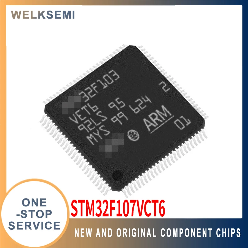 

STM32F107VCT6 LQFP-100 одночиповый микрокомпьютер (MCU/MPU/SOC) новый оригинальный подлинный точечный одноконечный заказ