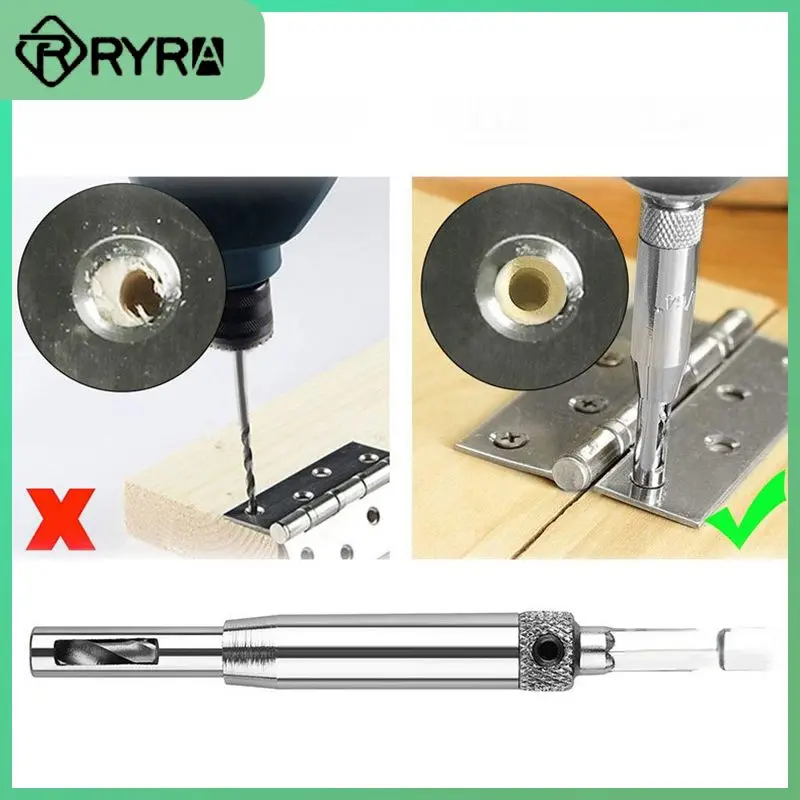 Strong Wear Resistance Woodworking Door And Window Hinge Hole Opener Easy To Use Positioning Punching Set High Stability Punch