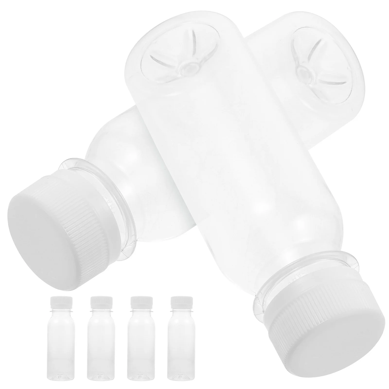 

12 Pcs Leakproof Water Bottle Milk Juice Container Bottles Plastic Jug Small Lids Reusable Mini Fridge Containers Child
