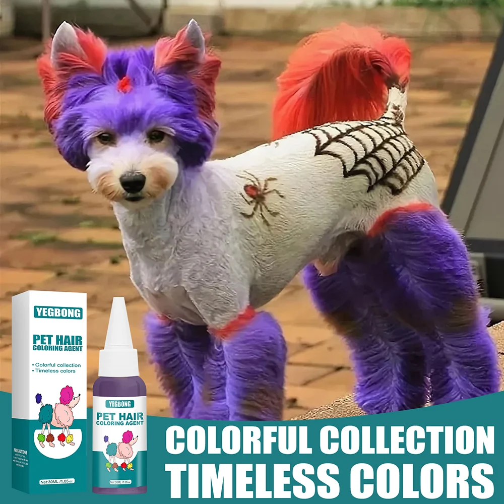 

4 Colors Pet Dyeing Agent Dye Cream Pet Hair Coloring Dyestuffs Dyeing Pigment Pet Accessories For Dog Cat Pet Dyeing Agent