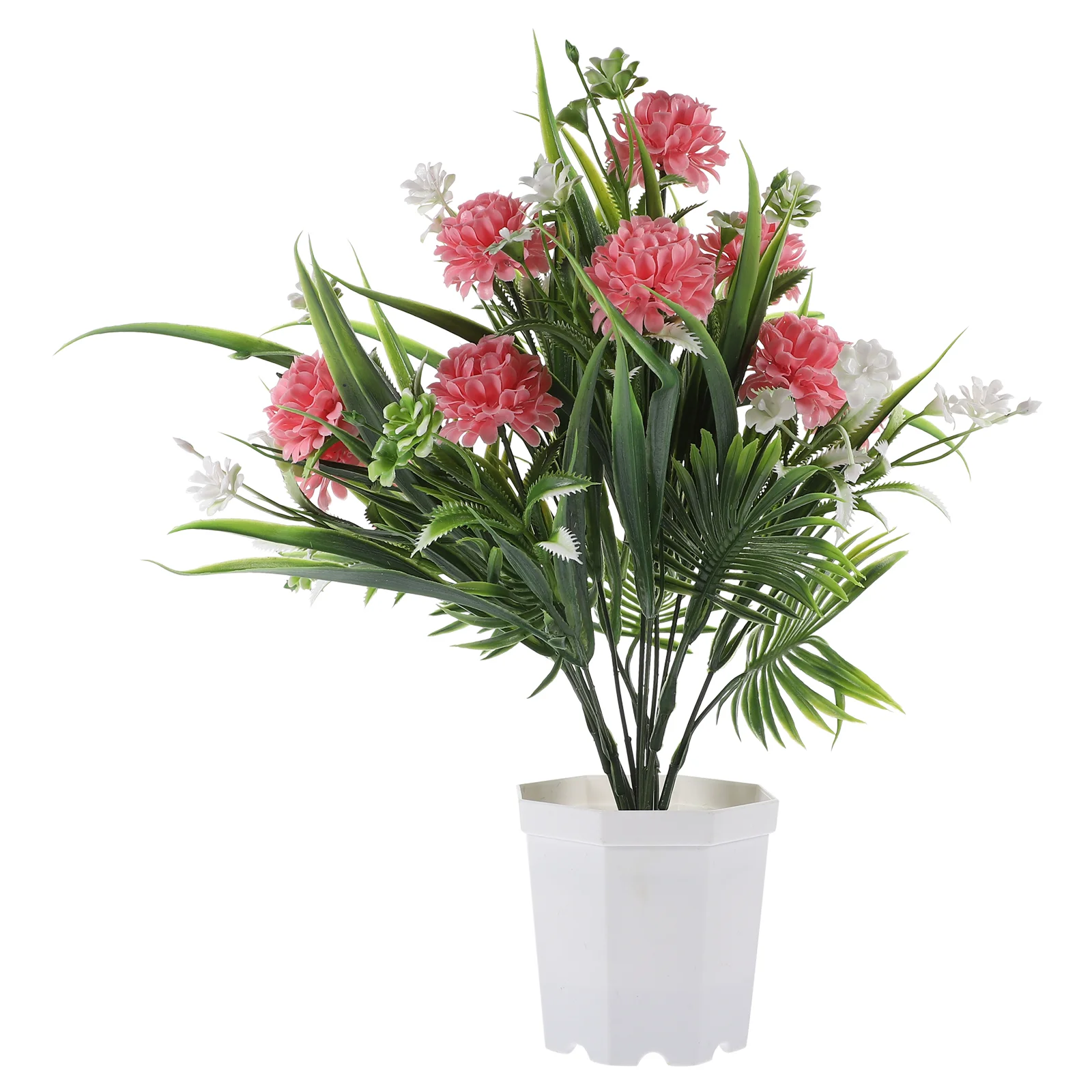 

Artificial Potted Flower Fake Potted Flower Faux Potted Bonsai Desktop Fake Flower in Pot Decor