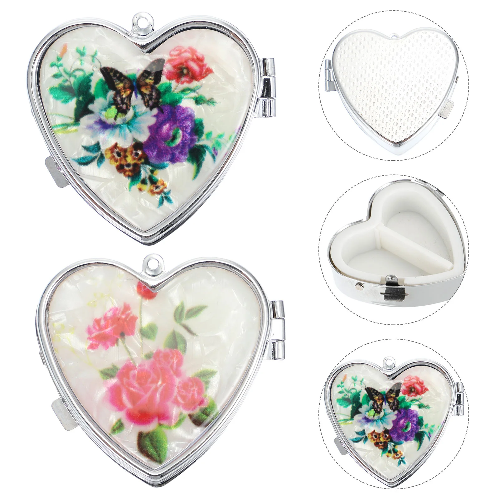 

Case Box Storage Container Organizer Medicine Portableholder Metal Meds Small Weekly Bead Daily Pocket Minidispenser 7 Day