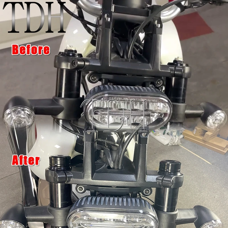 Черные верхние колпачки вилки для SPORTSTER S RA1250 RH 1250 21-UP CNC Алюминиевые Верхние штока