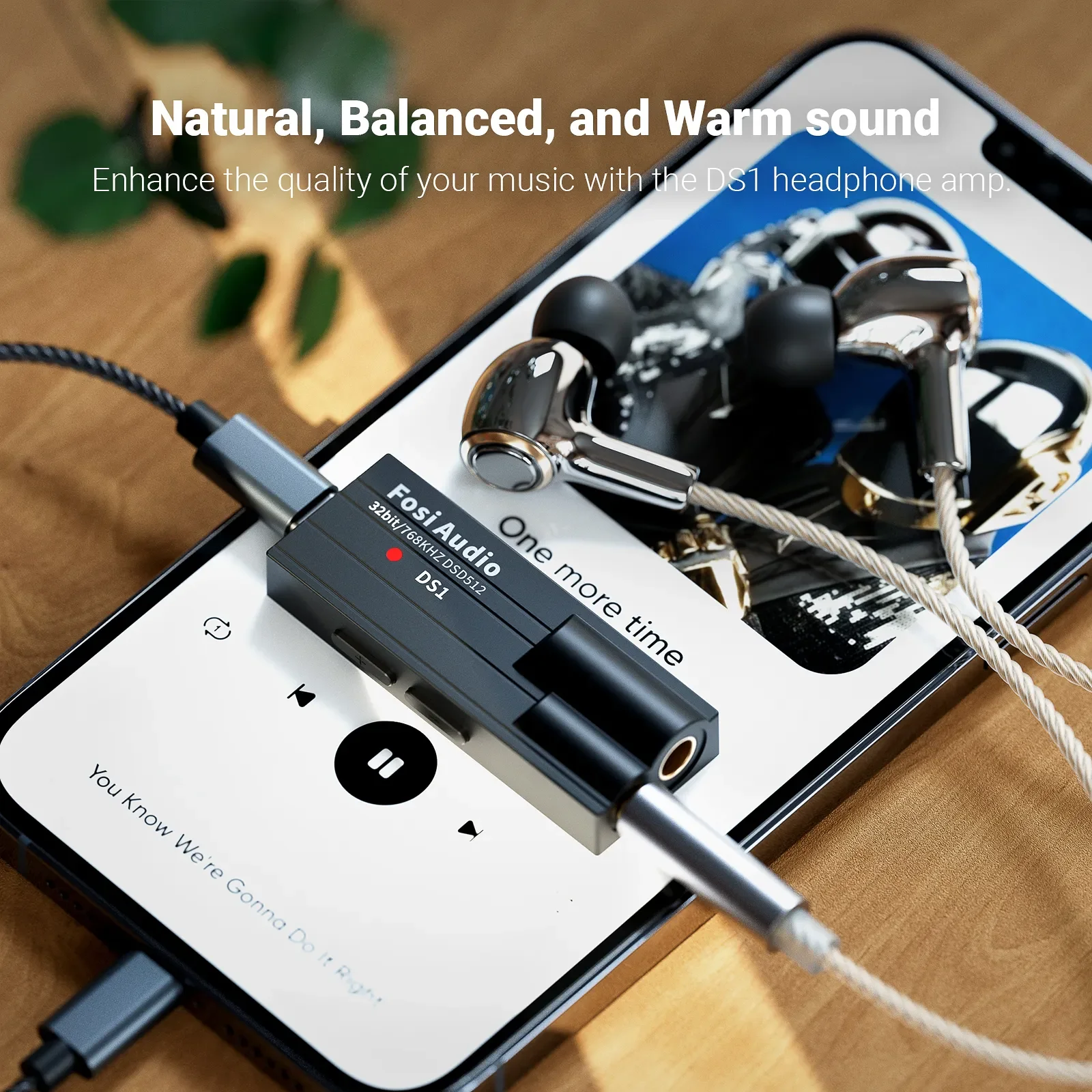 Усилитель для наушников Fosi Audio DS1 DSD512 ЦАП Hi-Fi мини-усилитель звука с USB поддержка 32