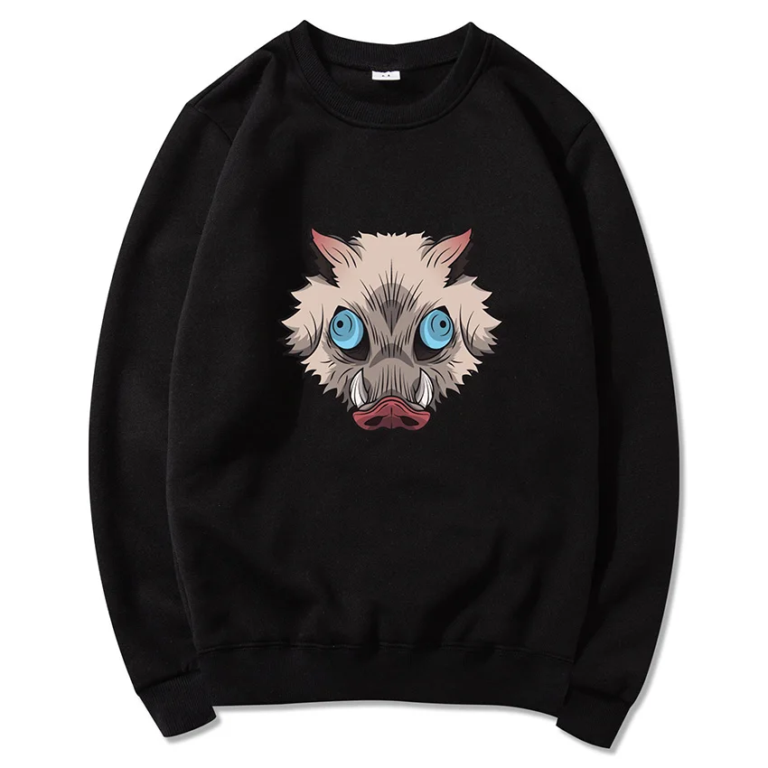 

Японское аниме забавные толстовки с капюшоном для мужчин и женщин, уличная одежда в стиле хип-хоп Харадзюку, пуловер с изображением иносукэ ...