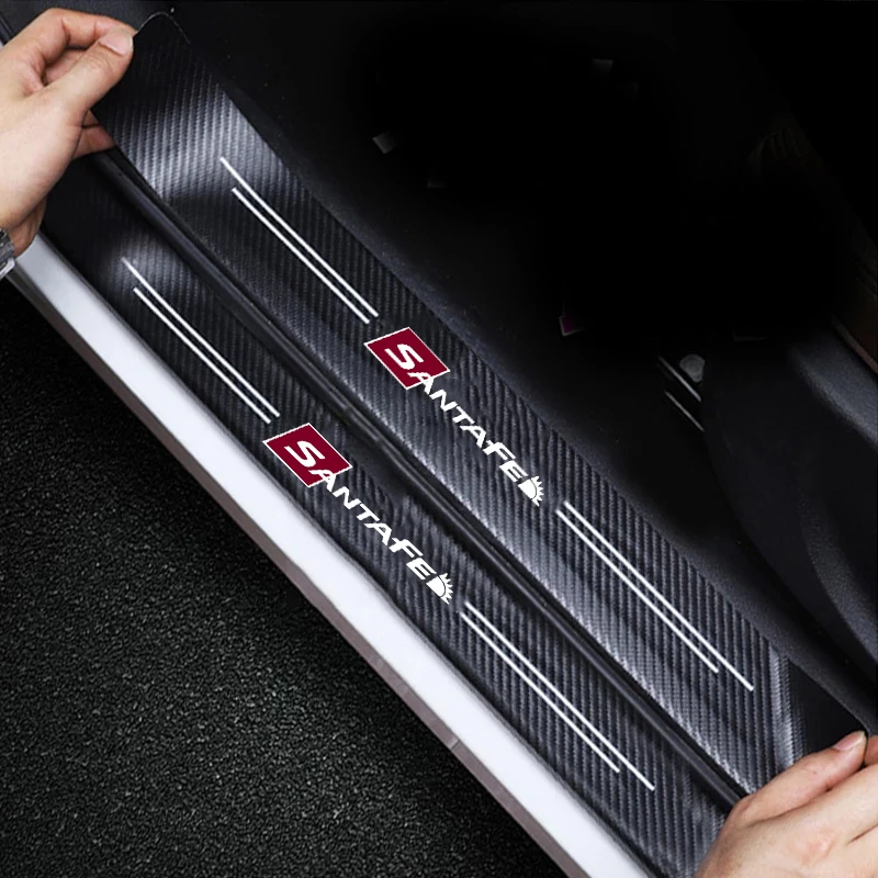 

4 шт., автомобильные аксессуары из углеродного волокна