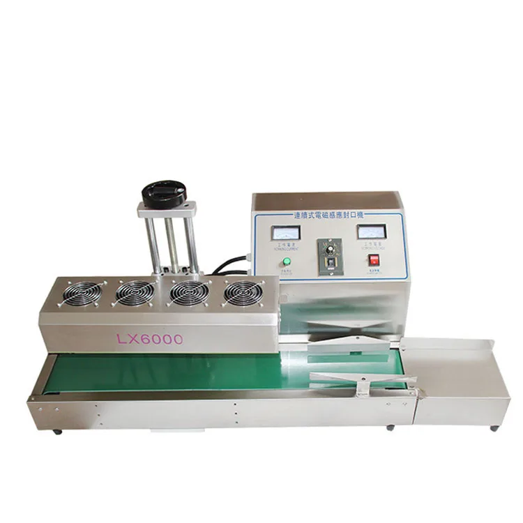 

Electromagnetic LX-6000 20-80MM Continuous Heat Induction Sealer Aluminum Foil Film Plastic Bottle Capping Sealing Machine