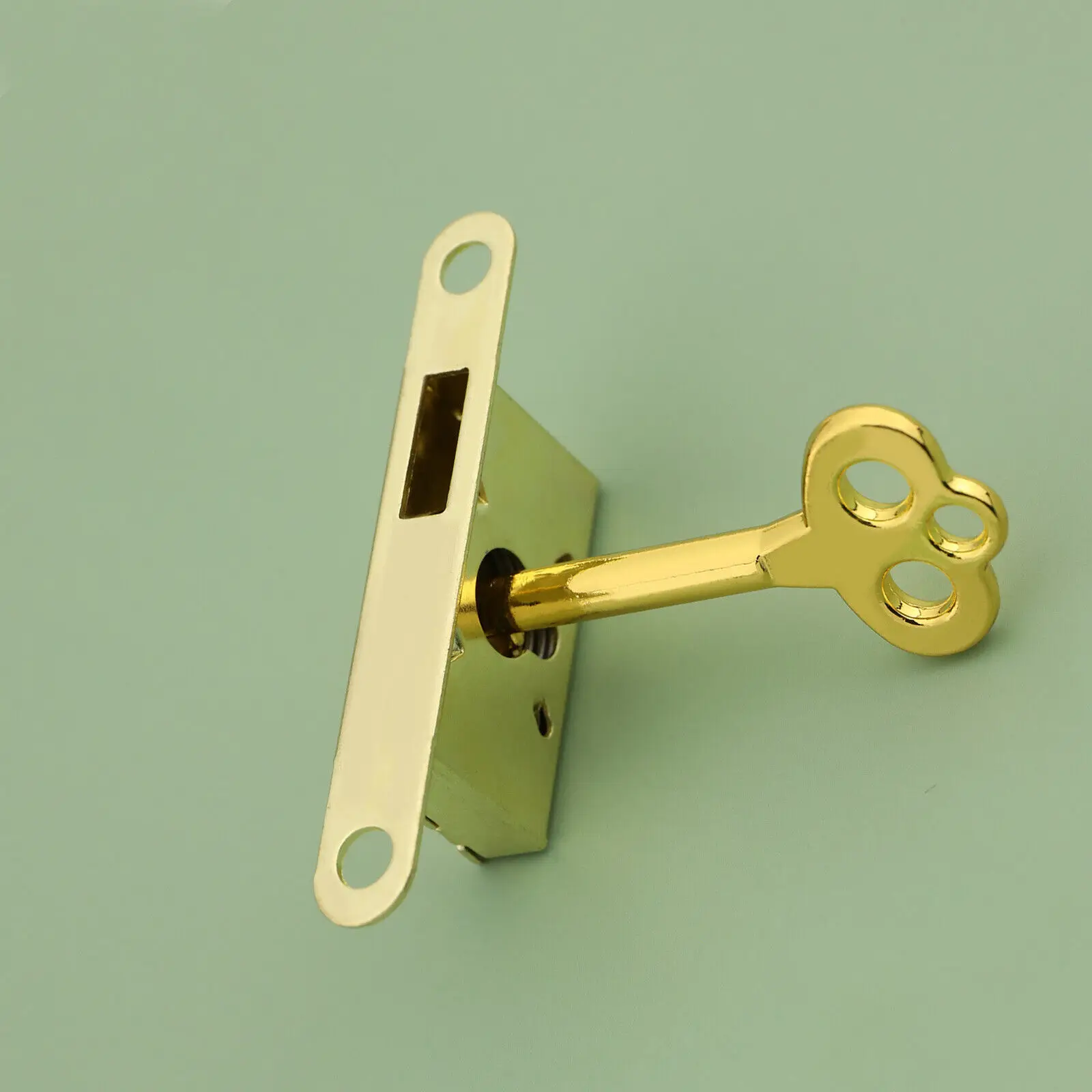 

3 Sets Vintage Jewelry Box Lock Antique Wooden Box Lock Bronze/Gold Cabinet Drawer Sliding Door Lock Furniture Hardware