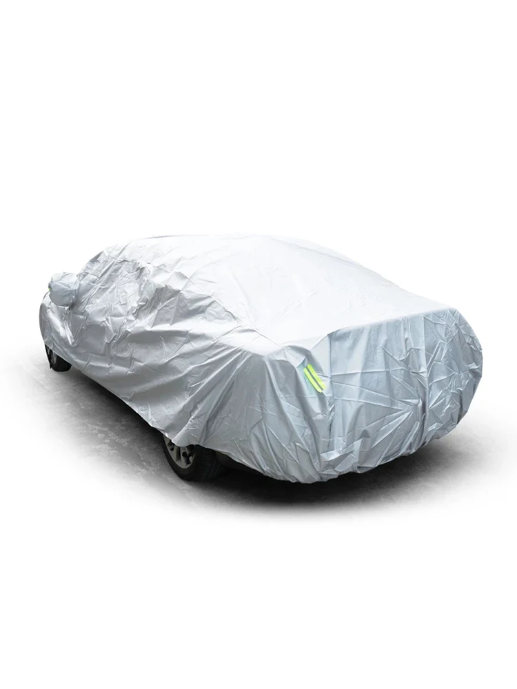 Car Cover Outdoor Protection Full Exterior Snow Cover Sunshade Dustproof Protection Cover Universal for Hatchback Sedan SUV