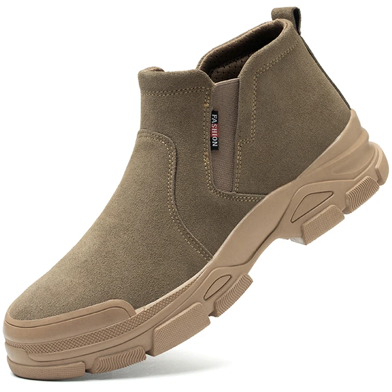 

MJYTHF 2022 New Men Protective Shoes Construction Industrial Shoes Puncture-Proof Work Safety Shoes Indestructible Work Boots