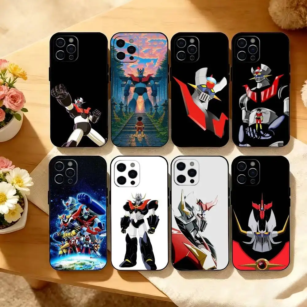 Фото Чехол M-Mado K-King Granzort для iPhone 17, 16, 15, 14, 13, 12, 11 Plus, Pro Max, XS, мягкий силиконовый, черный №1