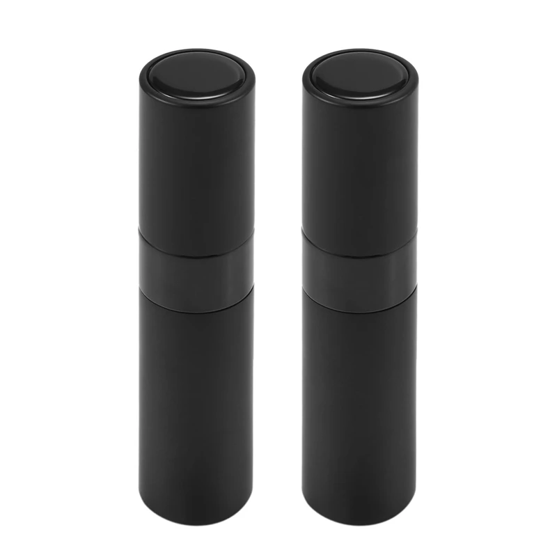 

2X 8 Ml Portable Travel Mini Bottle Refillable Empty Perfume Atomizer - Black