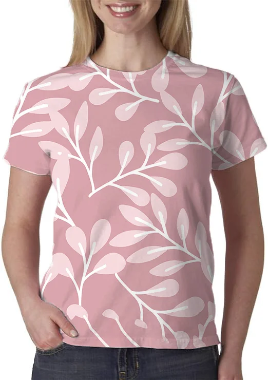 

Летняя модная удобная рубашка с круглым вырезом и коротким рукавом с 3D принтом красная карикатура Y2k дешевая женская 2