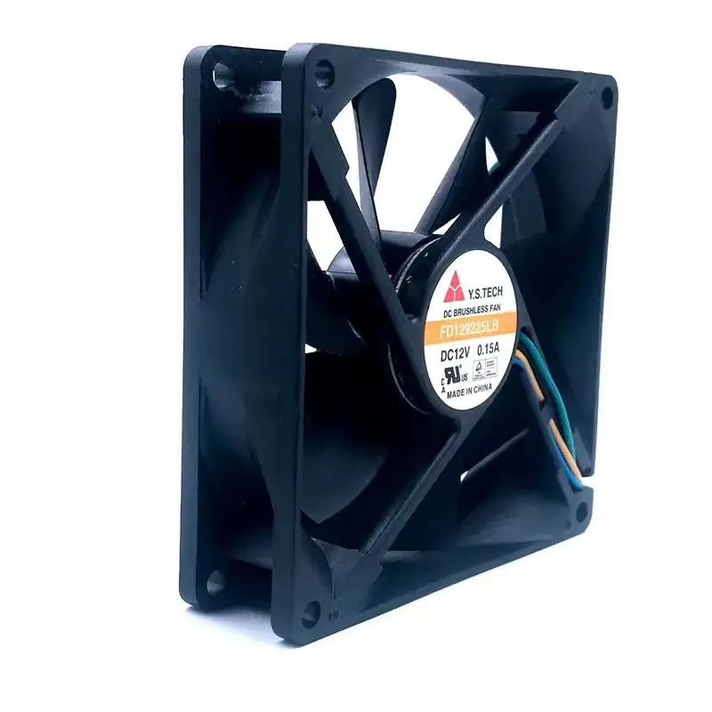 Фото Новый бесшумный вентилятор охлаждения для корпуса FD 129225 LB 9225 12V 0.15A 9CM/cm, PWM, 2400 об/мин, 45.8 CFM №1