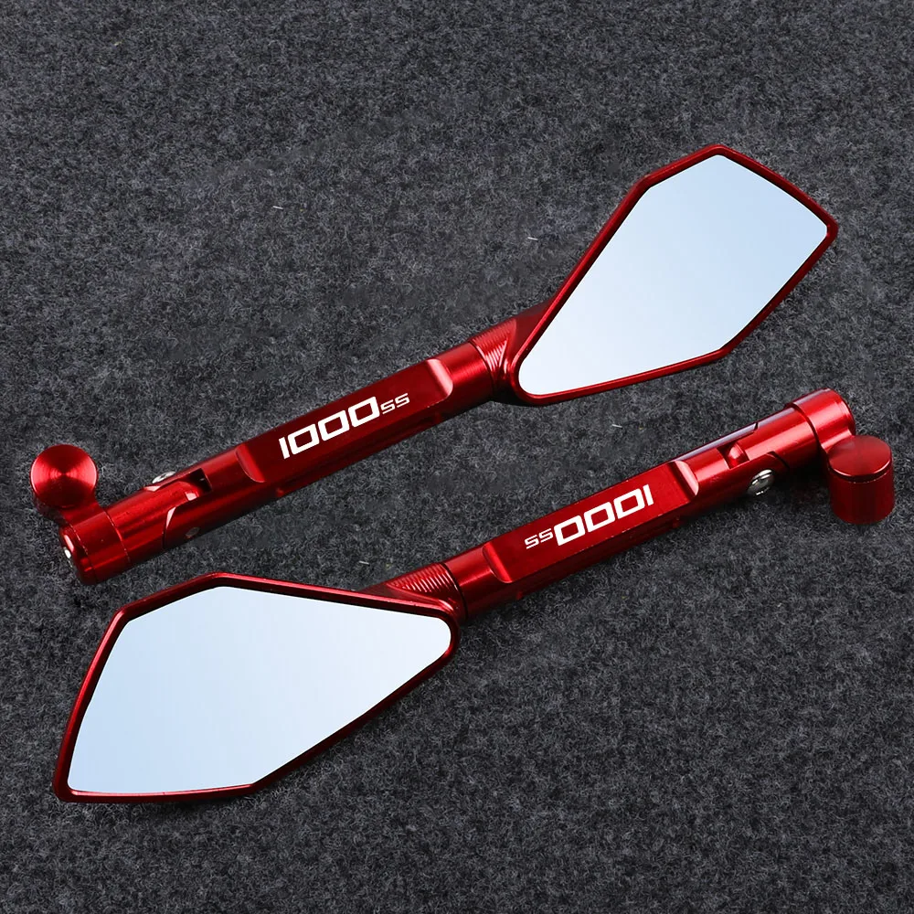 

Motorcycle Mirror Scooter Rearview Mirrors Electrombile Side Convex Mirror 8mm 10mm Aluminum FOR DUCATI 848 HYPERMOTARD 1000SS