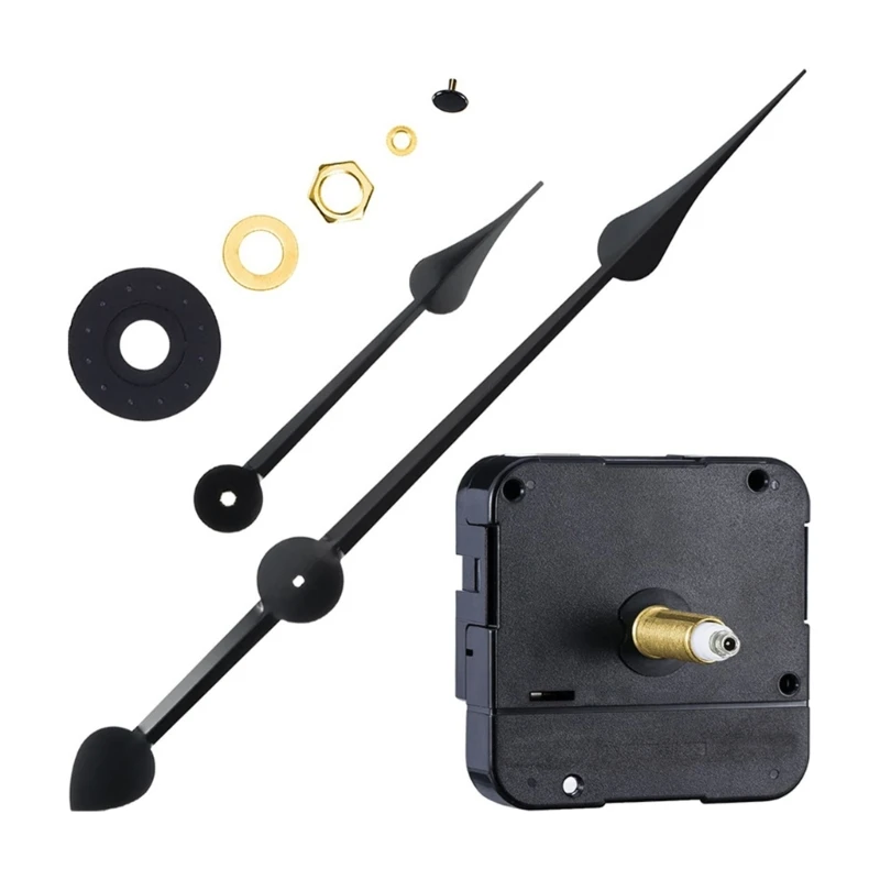 

High Torque Wall Clock DIY Movement Mechanism Repair Part with Long Hands Replacement Accessories Clocks Motor Drop shipping