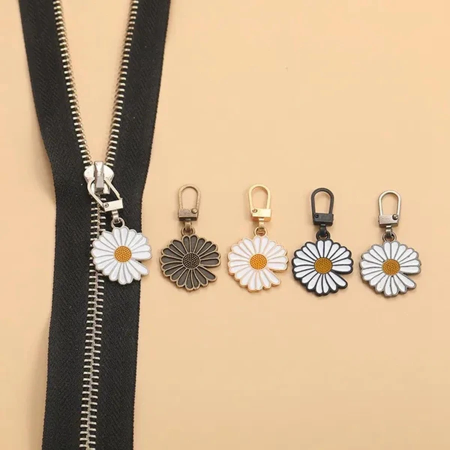 

5Pcs Detachable Zipper Puller Universal Replacement Metal Zipper Head Repair Kits Luggage Purses Handbag Clothes Zipper Slider