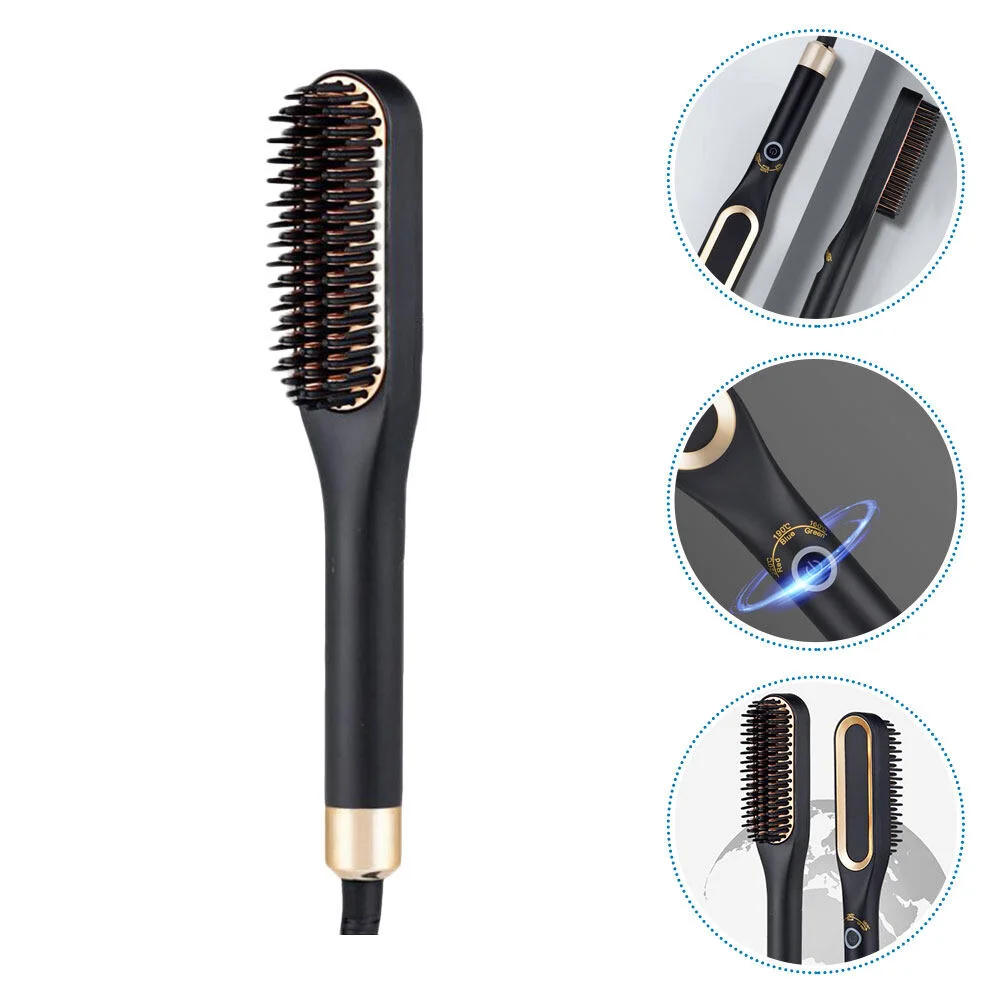 

Straightener Hair Straightening Comb Electric Beard Heated Brush Short Ceramic Styler Miss Accessories
