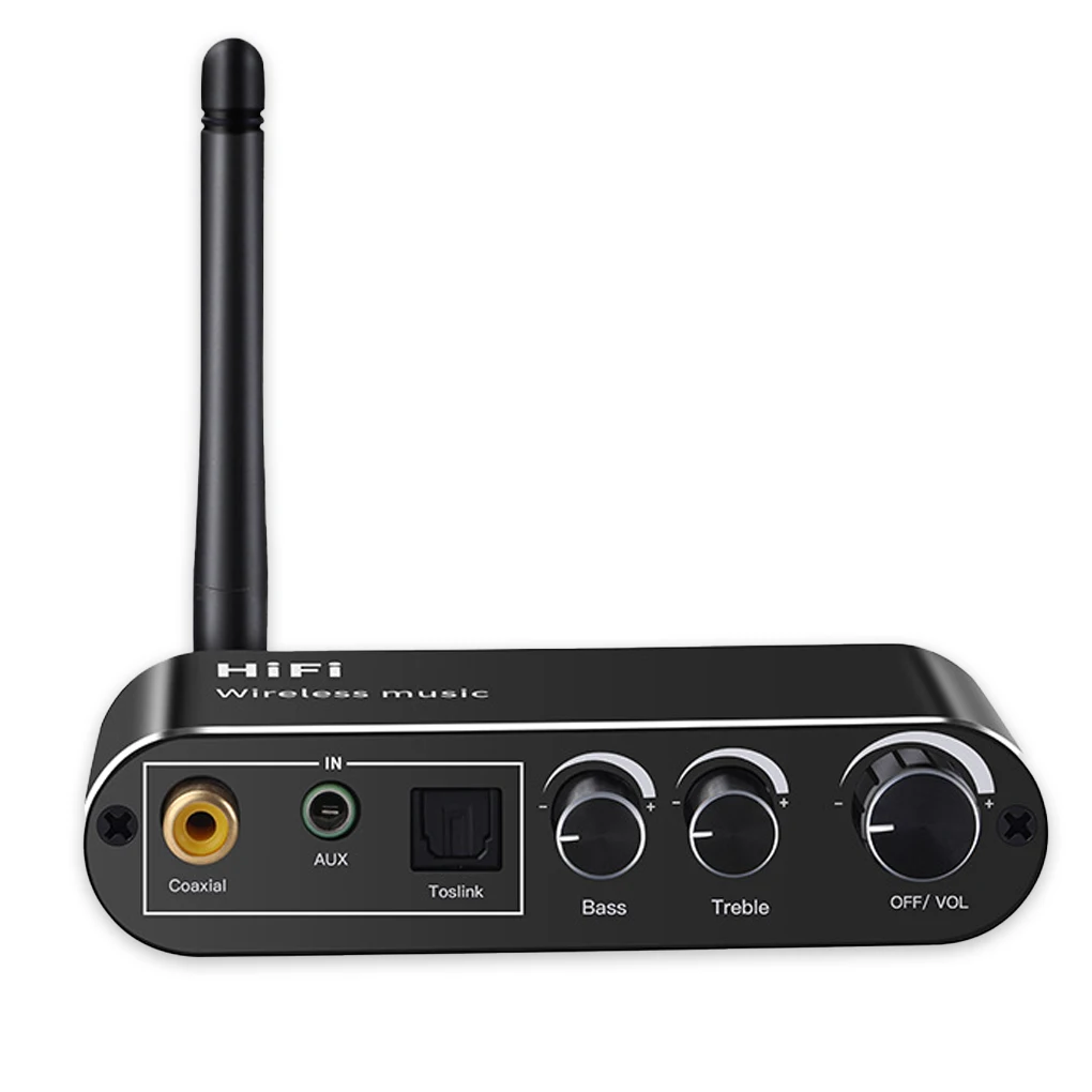

Optical Fiber Bluetooth-compatible Mobile Phone Computer Speaker Digital to Analog Adapter Aluminum Alloy Housing