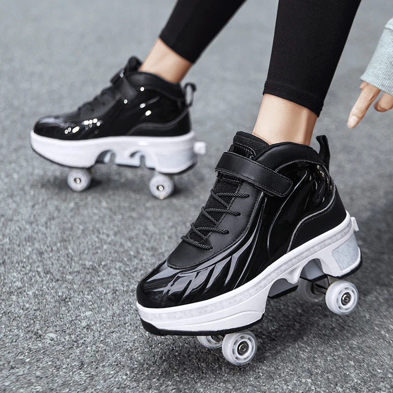 

Повседневные кроссовки, роликовые коньки, деформирующие четырехколесные коньки для взрослых, мужчин, женщин, мужчин, унисекс, детские, деформирующие колеса, туфли для парки