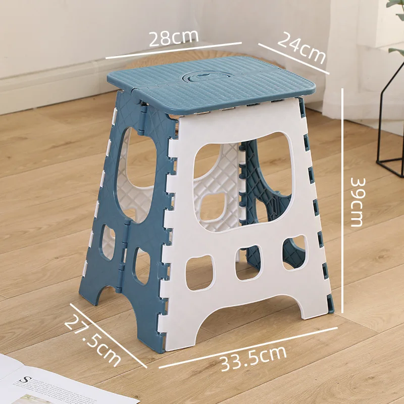 0466 Складной табурет портативный уличный пластиковый для рыбалки скамейка