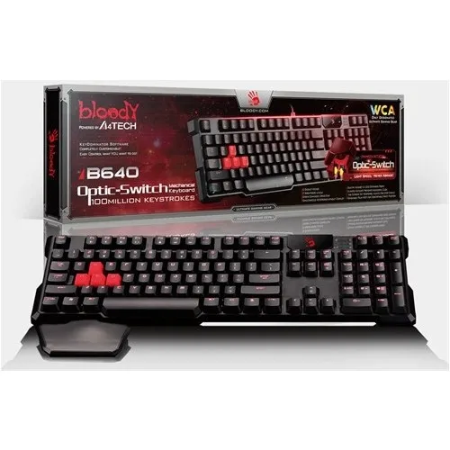 

Bloody B640 Q Turkish Multimedia USB Backlit Mechanical Player Keyboard