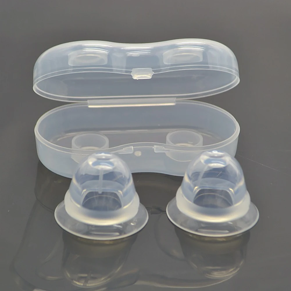 

2pcs/set With Box Redress Sucking Nipple Aspirator Correction Puller Hygiene Breastfeeding Milk Extractor Portable Protector
