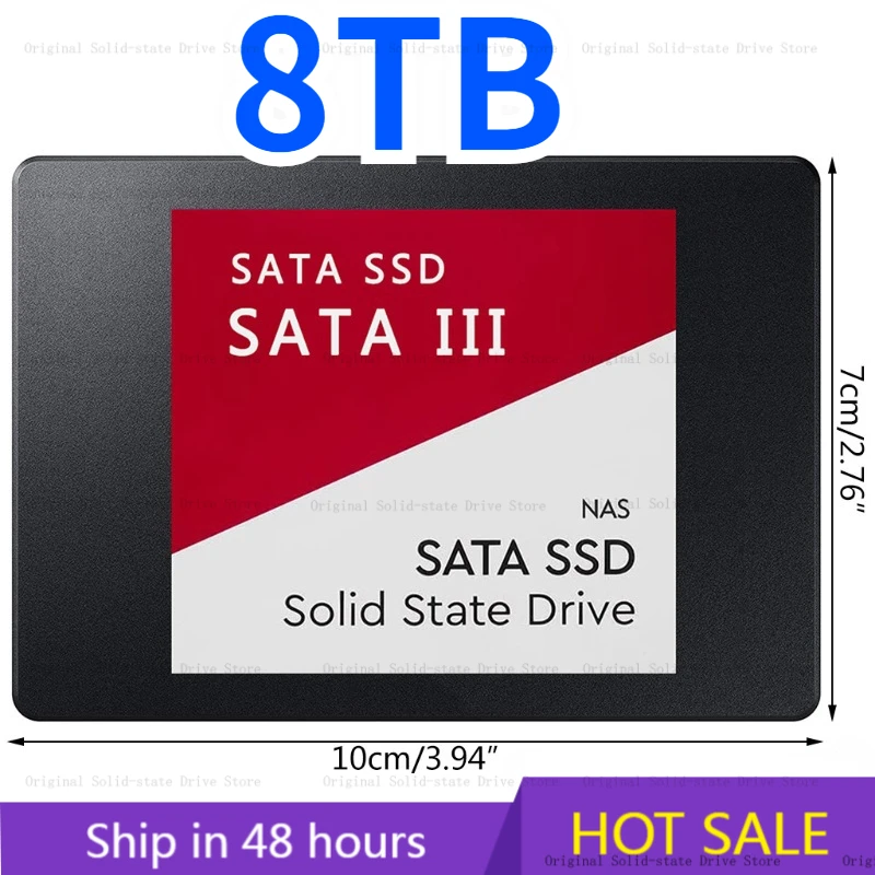

Portable 100% Original Blue 256TB Internal Solid State Disque 2TB 4TB 8TB 3D NAND SATA3 2.5" SSD For Laptop NoteBook PC