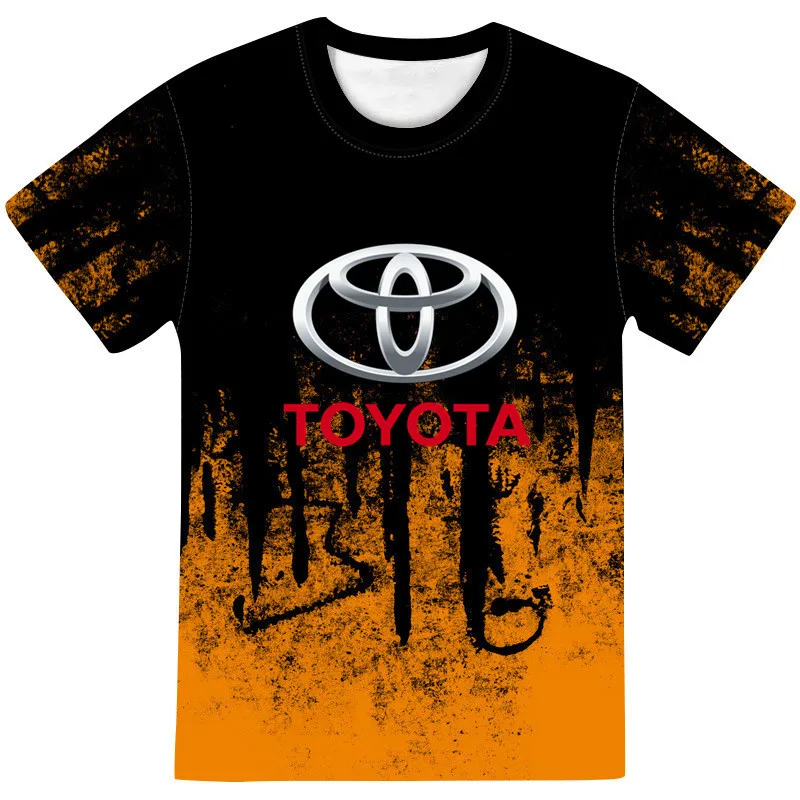 

Summer New Fashion Men's Fun 3d T-shirt Toyota Car Letter Printing Short-sleeve Male And Women's Fashion Casual Plus Size Tops