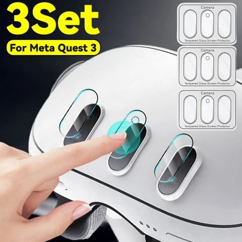 Для Meta Quest 3 VR Защитная пленка для объектива из закаленного стекла HD Прозрачная защитная пленка от царапин для Meta Quest 3 Аксессуары