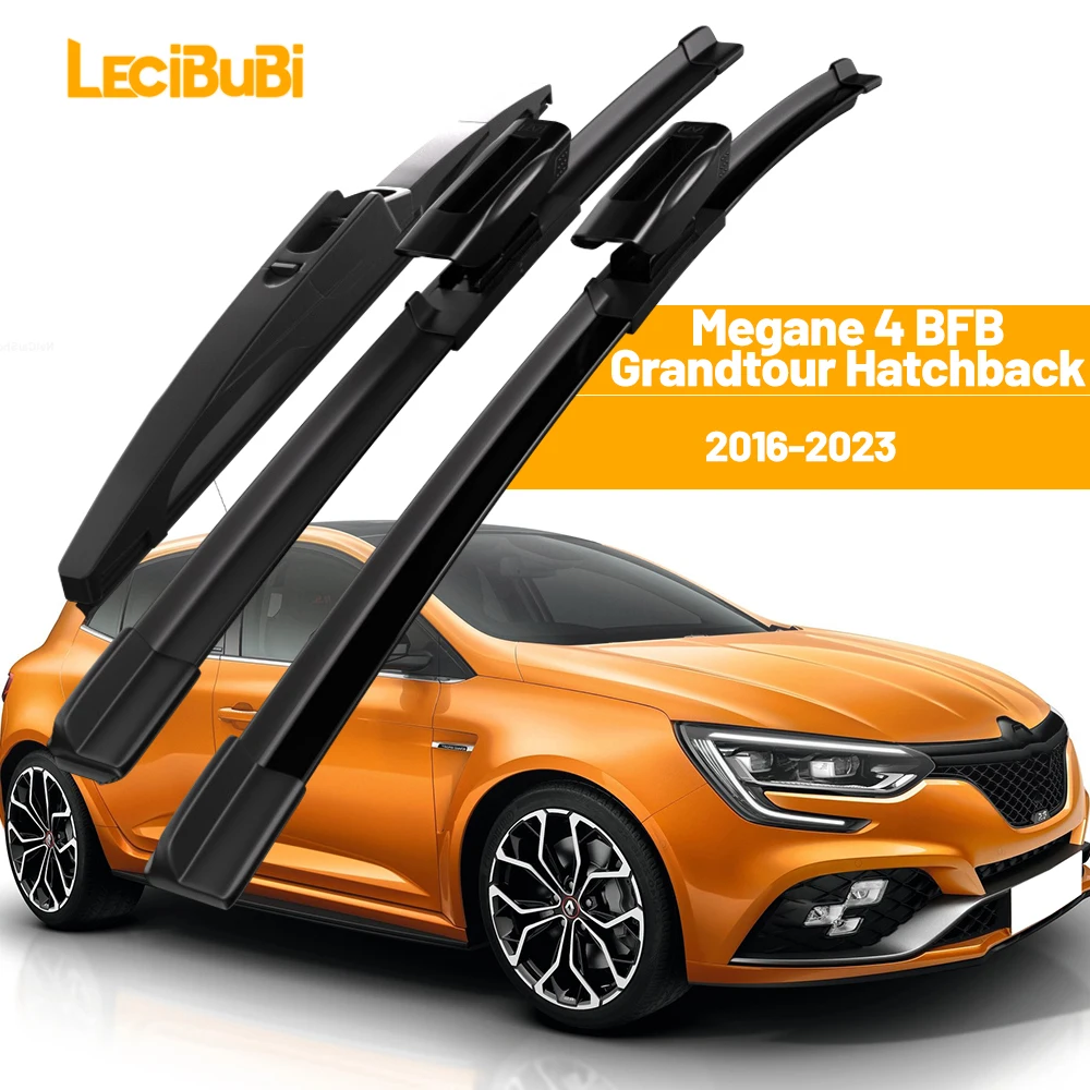 

Комплект Передних И Задних Дворников Для Renault Megane 4 BFB Grandtour Hatchback 2016-2023, Резиновые Щетки Стеклоочистителя