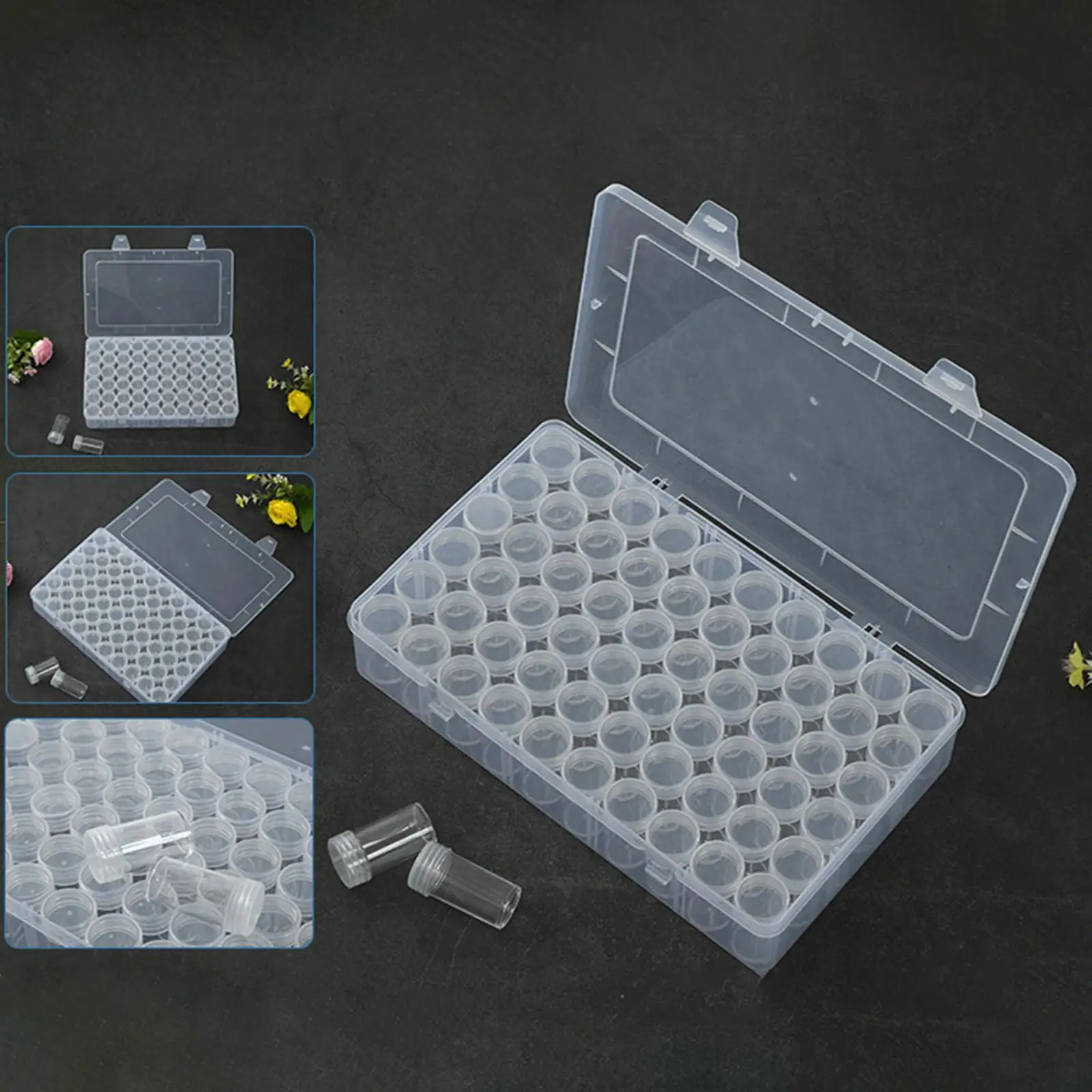 

60 Grids Storage Solution with Detachable Tool Boxes for Craft Supplies