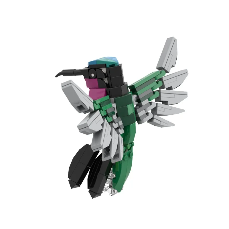 213 деталей MOC Hummingbird No 8 Stripe Breasted Creator: Конструктор-модель, архитектурные блоки, игрушки, идея для рождественского подарка, кирпичики для детей, DIY (art.: 3920dc91e4ae4) - 3920dc91e4ae4