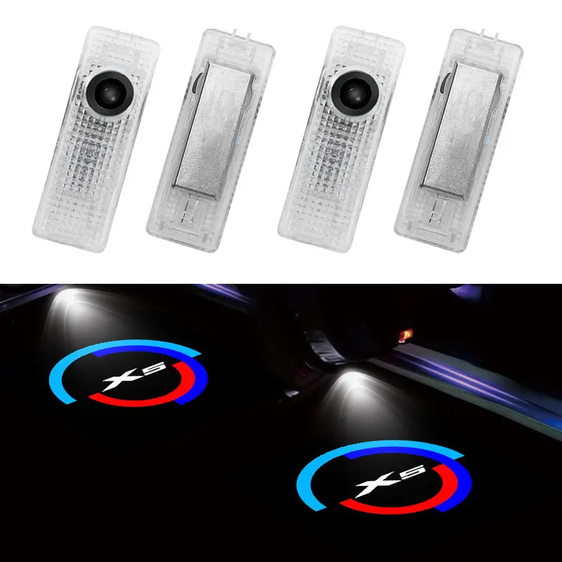 

2Pcs LED Car Door Welcome Lights Logo Projector for X5 E70 E53 Ghost Shadow Lamp Courtesy Light Auto Decorative Accessories
