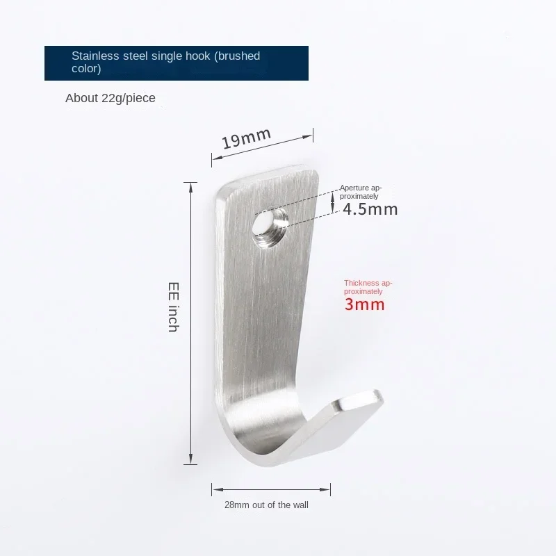 

Крючки для одежды из нержавеющей стали, 2 шт.