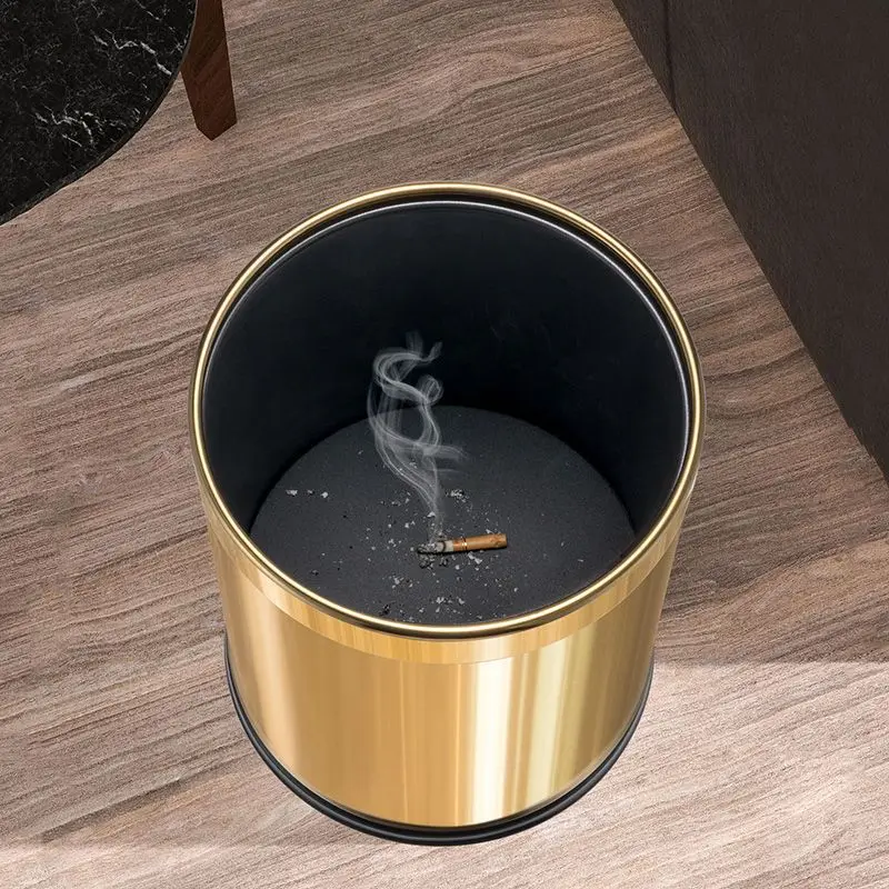 Золотая мусорная корзина в скандинавском стиле для дома кухни ванной гостиной