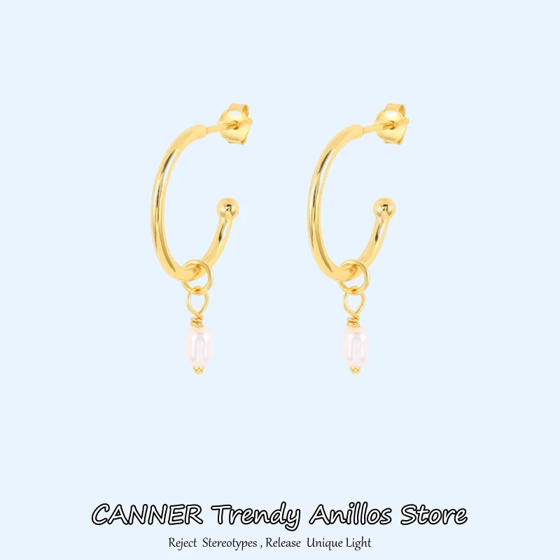 

Canner 925 Sterling Silver Long Pearl CZ Dangle Earrings For Women Engagement Wedding Graceful Accessories Fashion Earring Gift