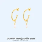 Женские серьги-подвески из серебра 925 пробы с фианитом