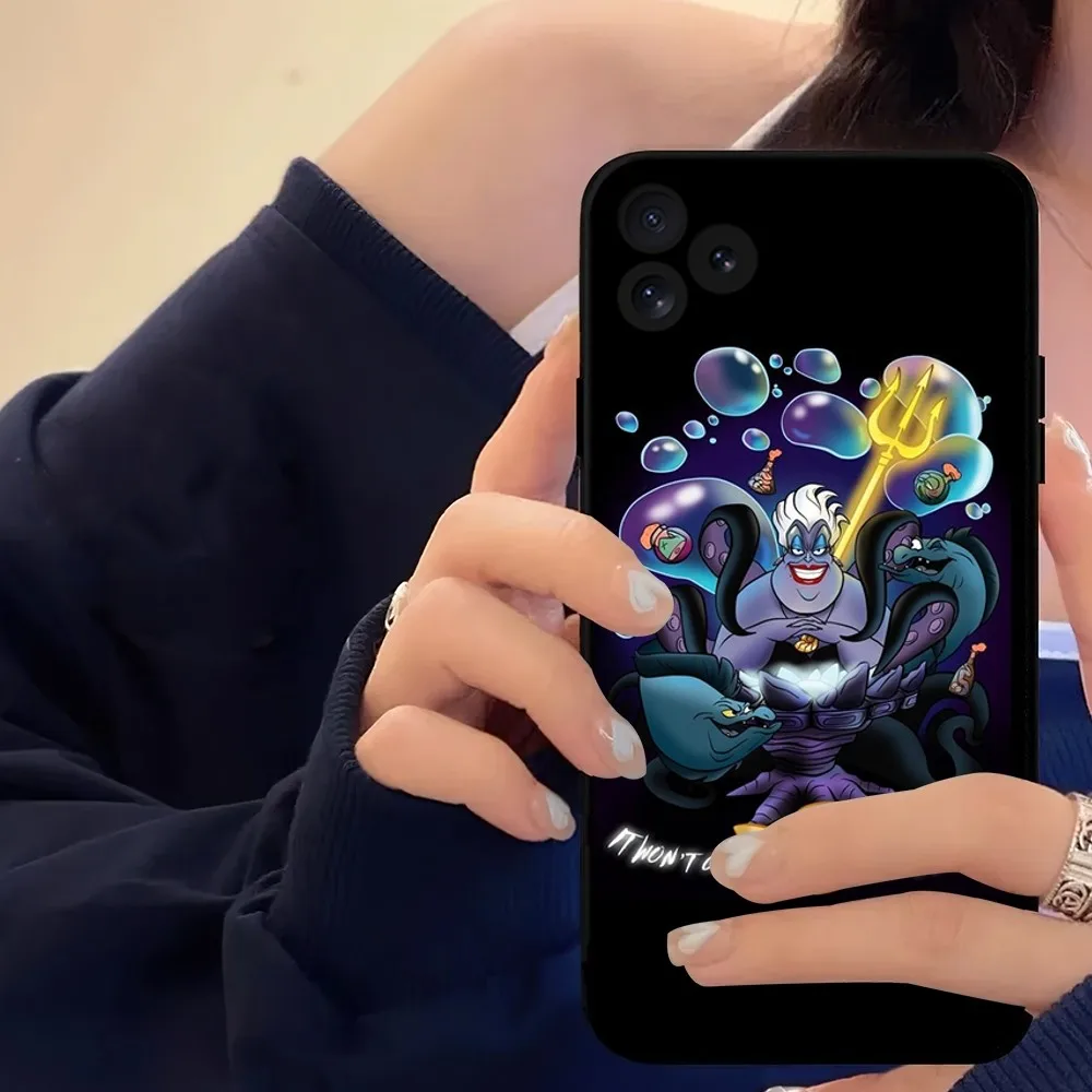 Чехол MINISO urсула для телефона с изображением диснеевских русалочек iPhone 14 15 8 11 12 13 XS