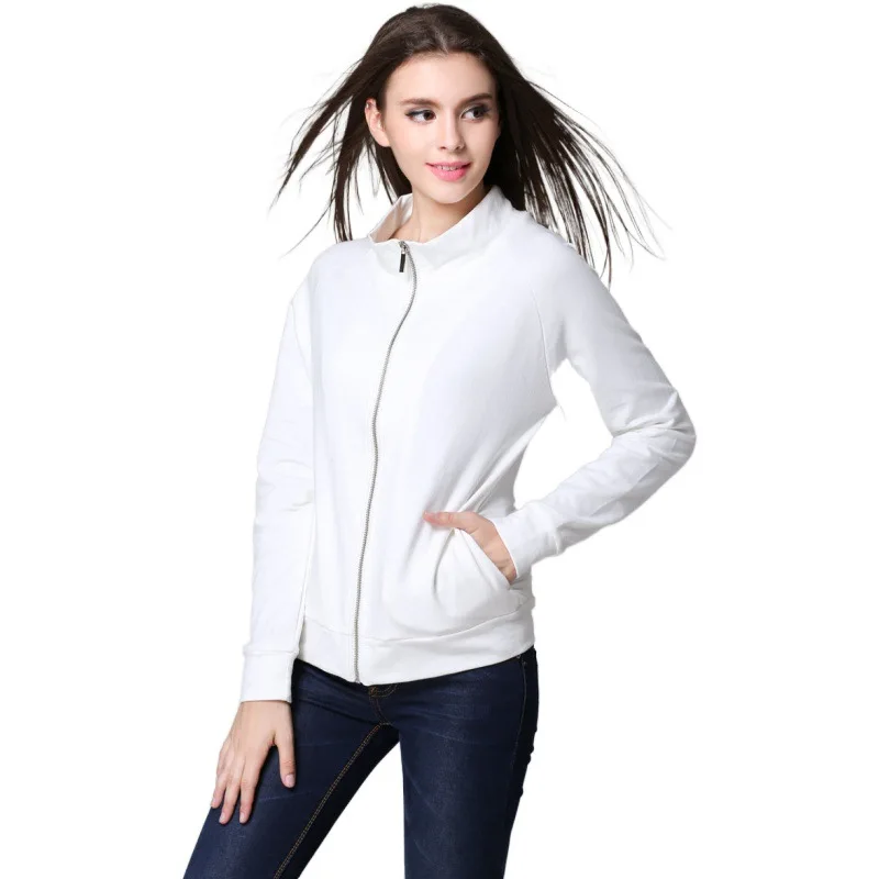 European Autumn Winter New Women's Hoodies Love Printed Zipper tops Long-sleeved Cotton Sweatshirts Women Plus Size Hoodies