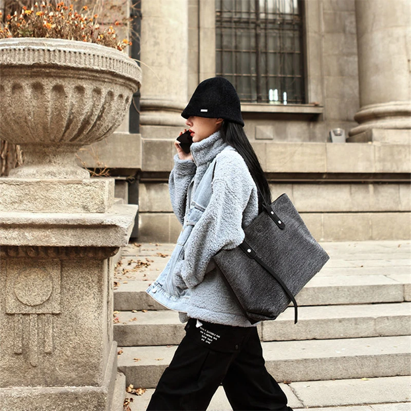 2022 New Women Shoulder Bag Women's Handbag Anti-theft Swiping Magnetic Card Bag Canvas Top-Handle Crossbody Bags For Women