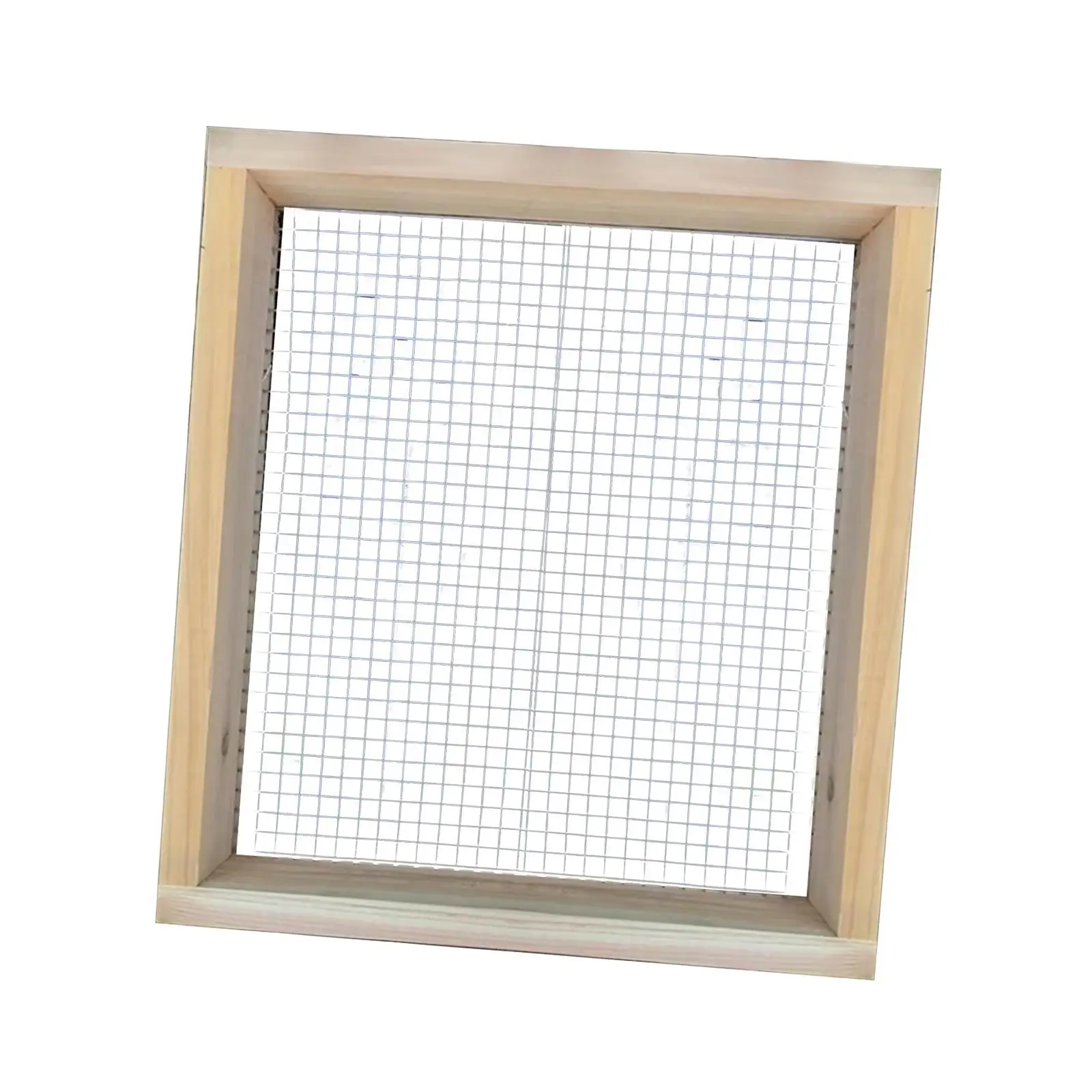 

Multipurpose Soil Screen 0.47x0.47inch Soil Sifter Wood Dirt Sifter for Leaves Sand Gardening Rock Worm