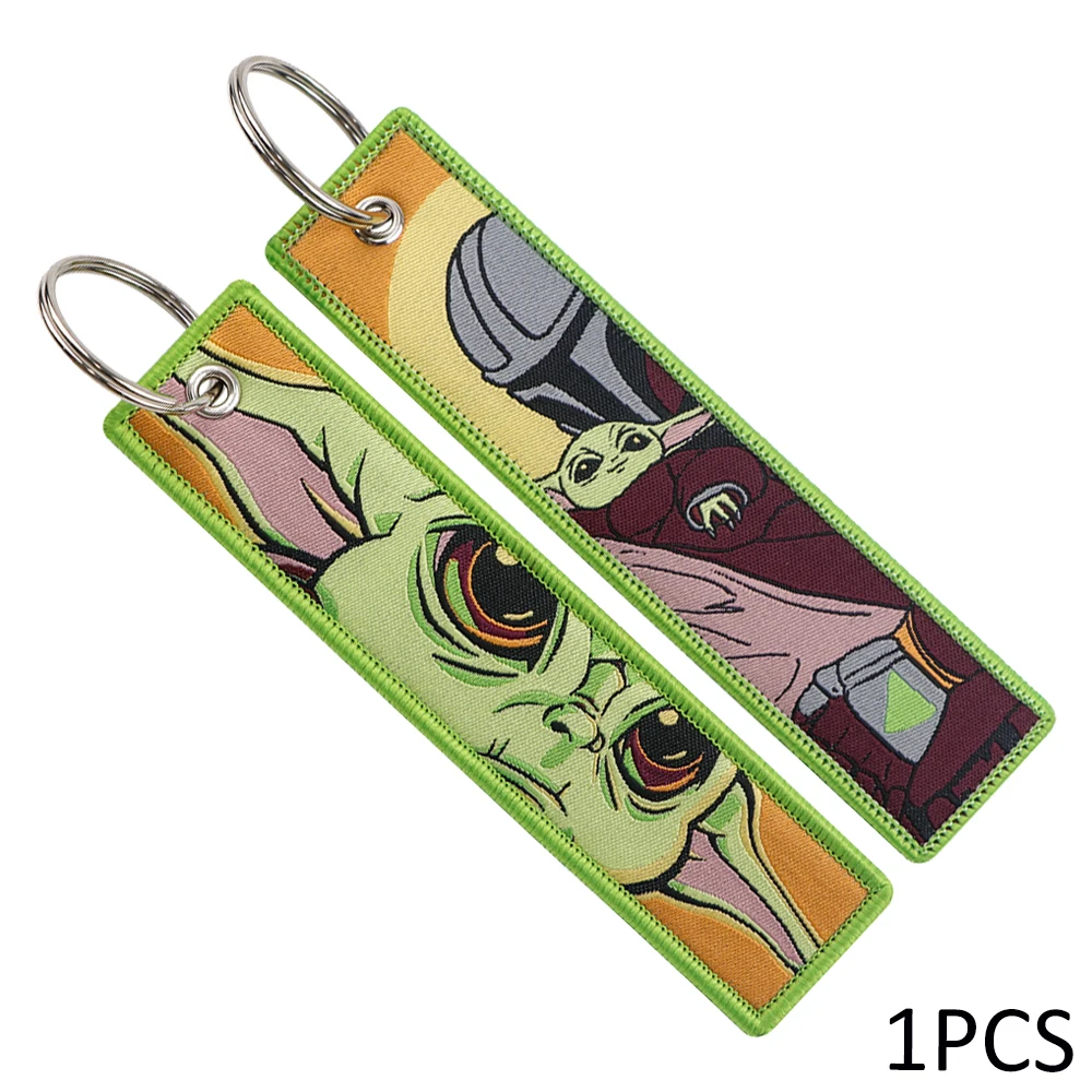 Милый детский брелок Yoda для автомобилей рюкзак держатели ключей модные брелоки с