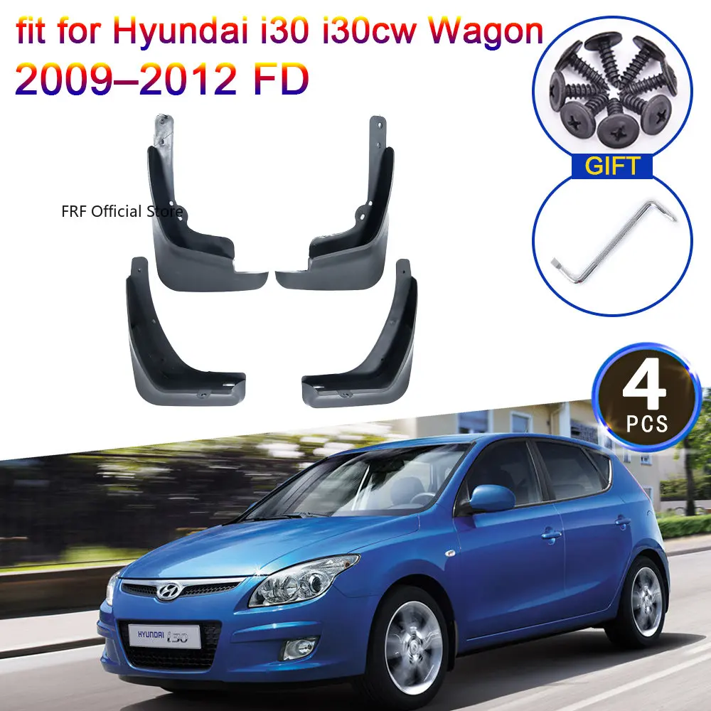 

4x for Hyundai i30 i30cw Wagon 2009 2010 2011 2012 FD Mud Flaps Splash Guards Flap Mudguards Fender Front Rear Wheel Accessories