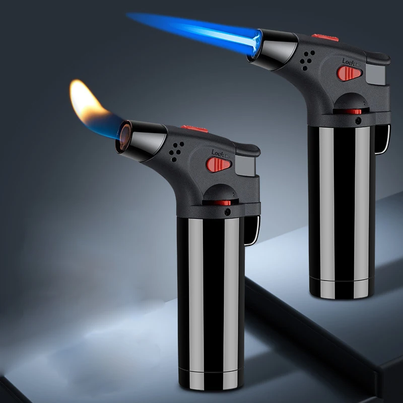 

Windproof Cigar Lighters Airbrush Directly Into Flame Convert Open Flame Double Flame Unusual Cigarette Lighters Ignition Tool